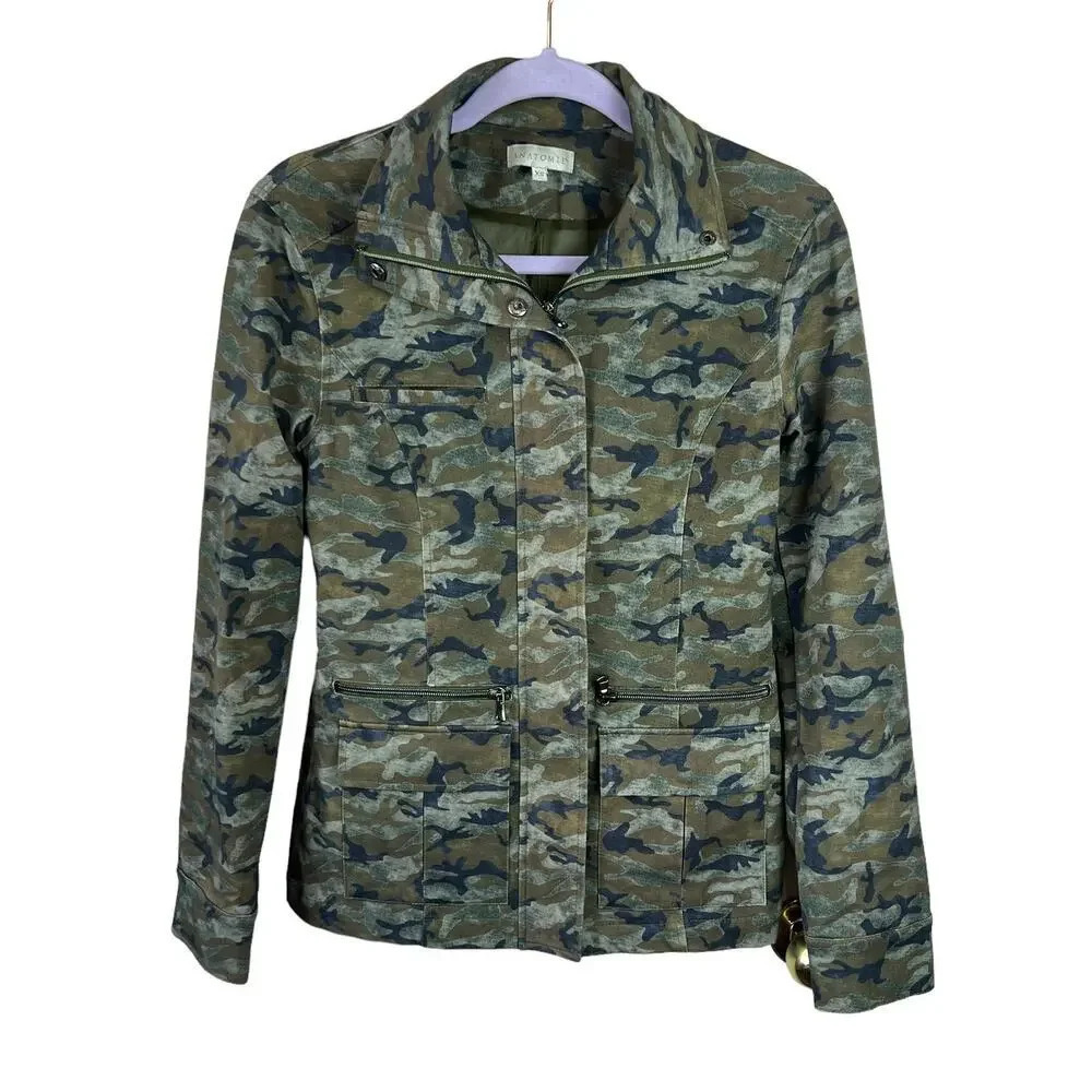 Anatomie Camo Print Kenya Safari Zip-up Jacket